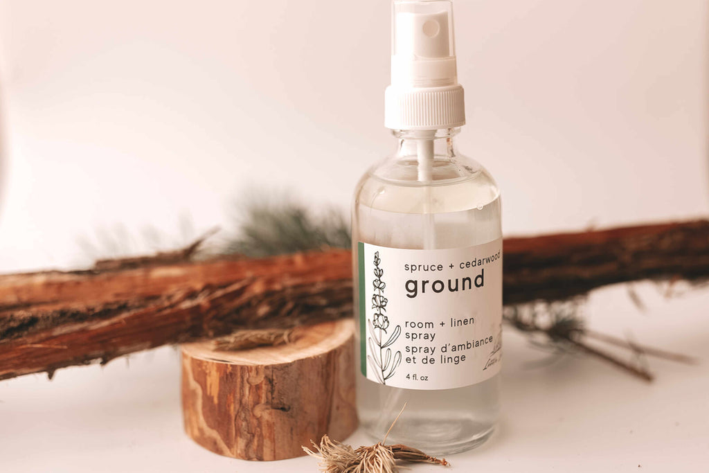 Ground Room + Linen Spray with Cedarwood + Spruce