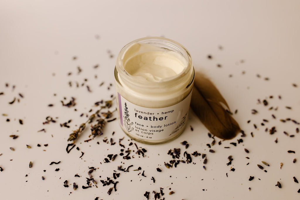 Feather Face + Body Lotion with Lavender + Hemp
