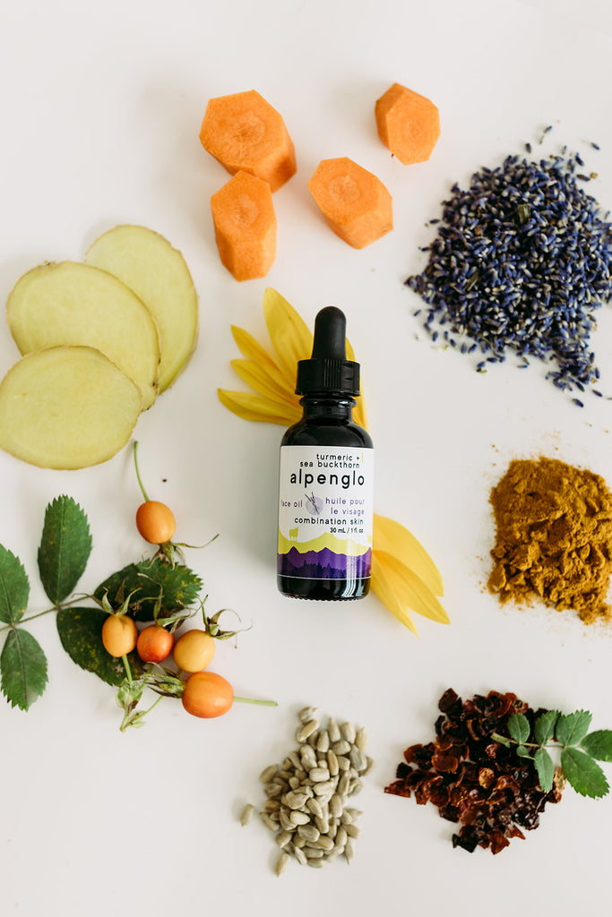 Alpenglo Face Oil with Turmeric + Sea Buckthorn for Combination Skin